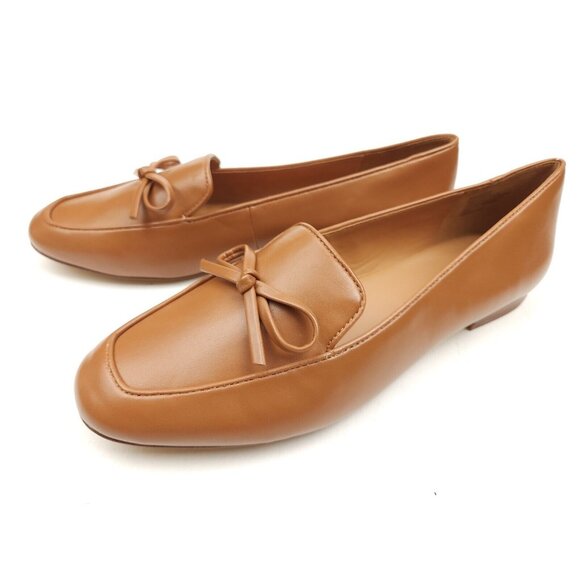 J. Crew Factory Bow Tan Loafers Size 10 Classic Style Office Academia Classic - Picture 4 of 9